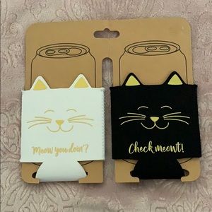 🏵NWT Charming Charlie Cute Cat Can Coozies
